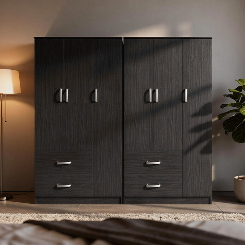 product_pako_383-000195 Ντουλάπα εξάφυλλη Athos wenge 180x42x180εκ - Image 1