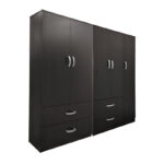 Ντουλάπα πεντάφυλλη Athos wenge 170x42x180εκ - Image 2