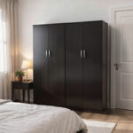 Ντουλάπα τετράφυλλη Athos Ι wenge 160x42x180εκ