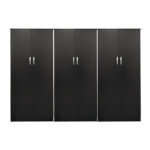 Ντουλάπα εξάφυλλη Athos wenge 240x42x180εκ - Image 3