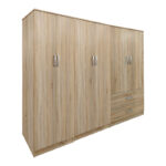 Ντουλάπα εξάφυλλη Athos I sonoma 240x42x180εκ - Image 2