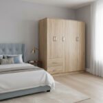 Ντουλάπα πεντάφυλλη Athos I sonoma 170x42x180εκ
