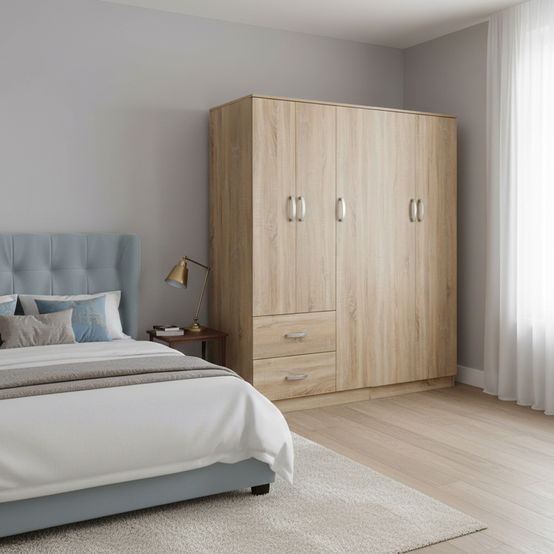 product_pako_383-000210 Ντουλάπα πεντάφυλλη Athos I sonoma 170x42x180εκ - Image 1