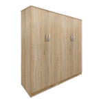 Ντουλάπα τετράφυλλη Athos Ι sonoma 160x42x180εκ - Image 2