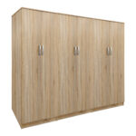 Ντουλάπα εξάφυλλη Athos ΙΙ sonoma 240x42x180εκ - Image 2