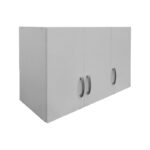 Ντουλάπα πεντάφυλλη με πατάρι Athos λευκή 170x42x240εκ - Image 6