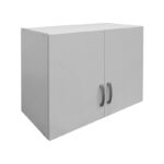 Ντουλάπα πεντάφυλλη με πατάρι Athos λευκή 170x42x240εκ - Image 8