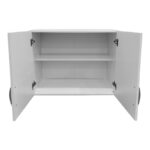 Ντουλάπα πεντάφυλλη με πατάρι Athos λευκή 170x42x240εκ - Image 9