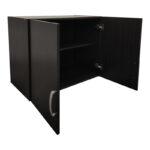 Ντουλάπα εξάφυλλη με πατάρι Athos wenge 240x42x240εκ - Image 8