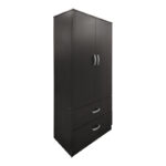 Ντουλάπα πεντάφυλλη με πατάρι Athos wenge 170x42x240εκ - Image 4