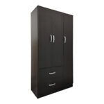 Ντουλάπα πεντάφυλλη με πατάρι Athos I wenge 170x42x240εκ - Image 2