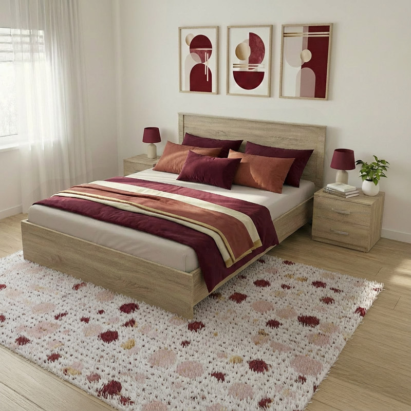 product_pako_383-000310 Σετ Κρεβατοκάμαρας Athos Sonoma με Κρεβάτι 160x200εκ Σετ 3τεμ - Image 1
