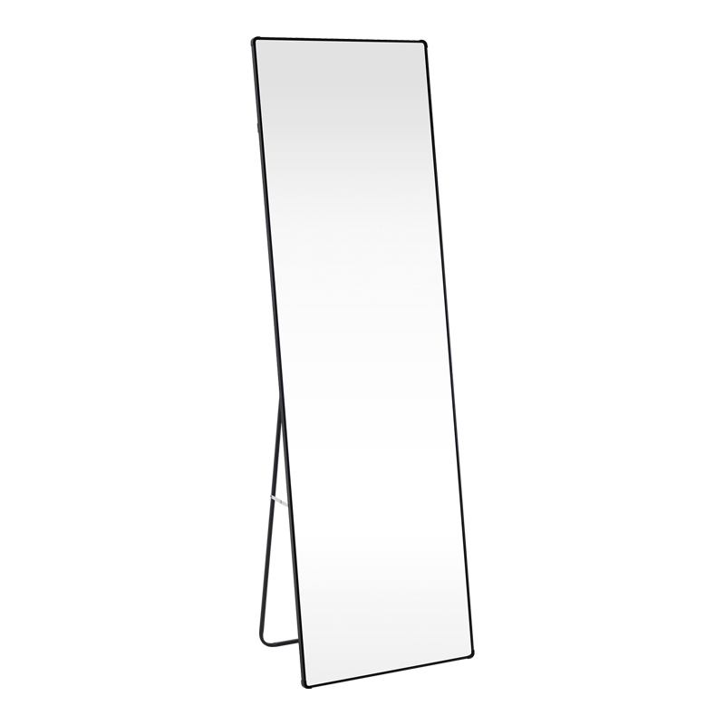 product_pako_384-000015 Καθρέπτης Moira αλουμίνιο μαύρο 50x28x160εκ - Image 1