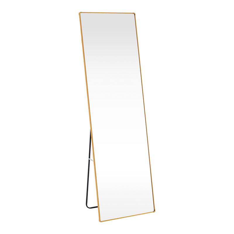 product_pako_384-000016 Καθρέπτης Moira αλουμίνιο χρυσό 50x28x160εκ - Image 1