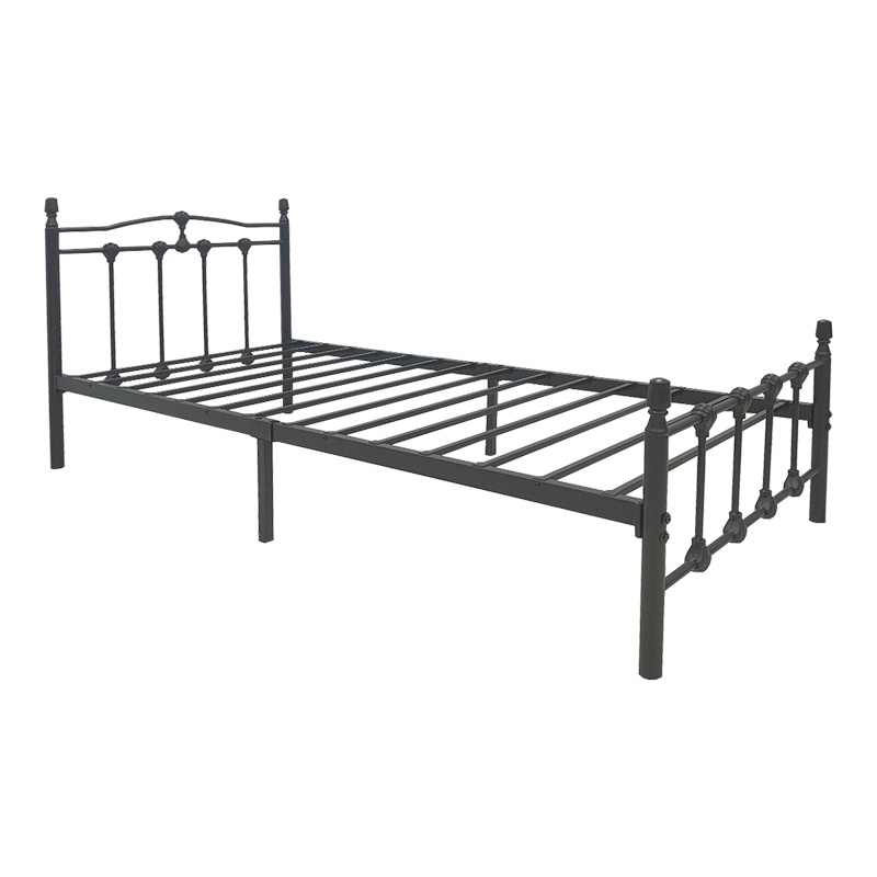 product_pako_386-000005 Κρεβάτι Wotso μεταλλικό σε μαύρη απόχρωση 90x190εκ - Image 1
