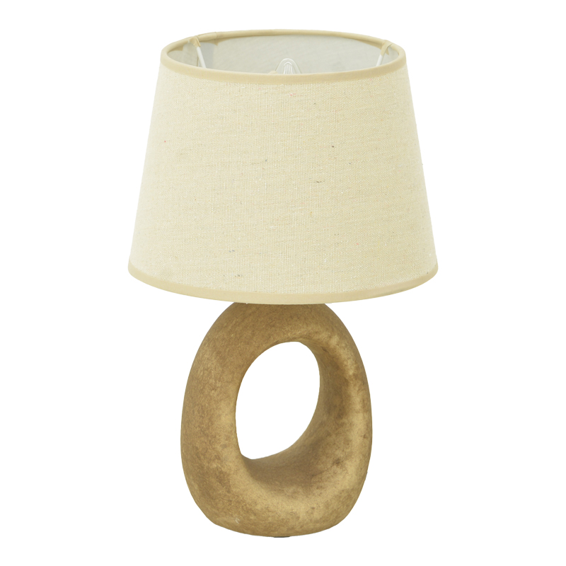 product_pako_387-000012 Επιτραπέζιο φωτιστικό Collie Inart Ε14 κεραμικό σε γκρι antique-μπεζ απόχρωση Φ18x29εκ - Image 1