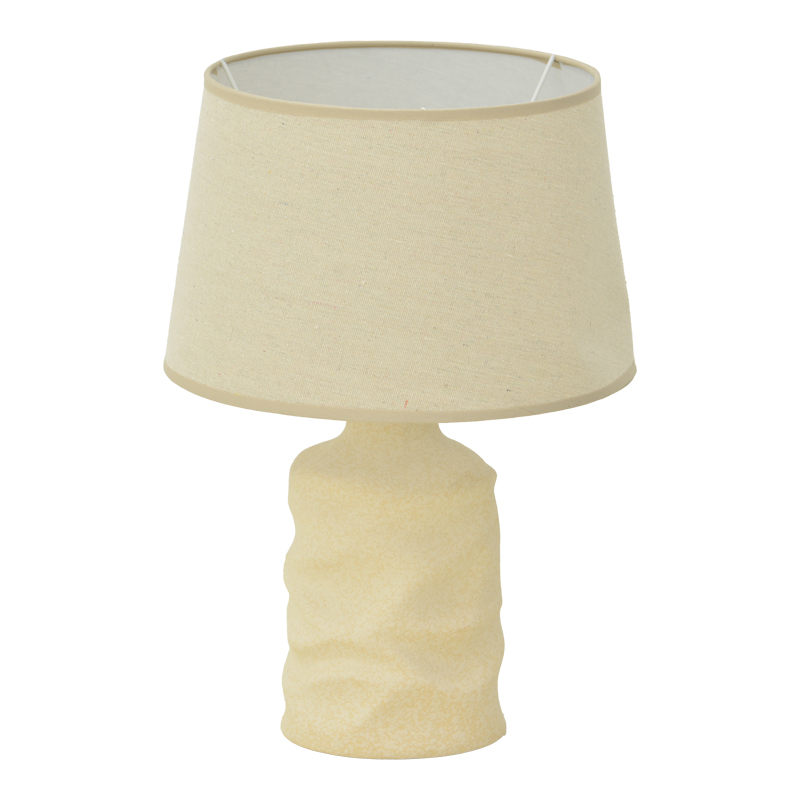 product_pako_387-000016 Επιτραπέζιο φωτιστικό Wabbi Inart Ε27 κεραμικό σε μπεζ απόχρωση Φ28x41εκ - Image 1