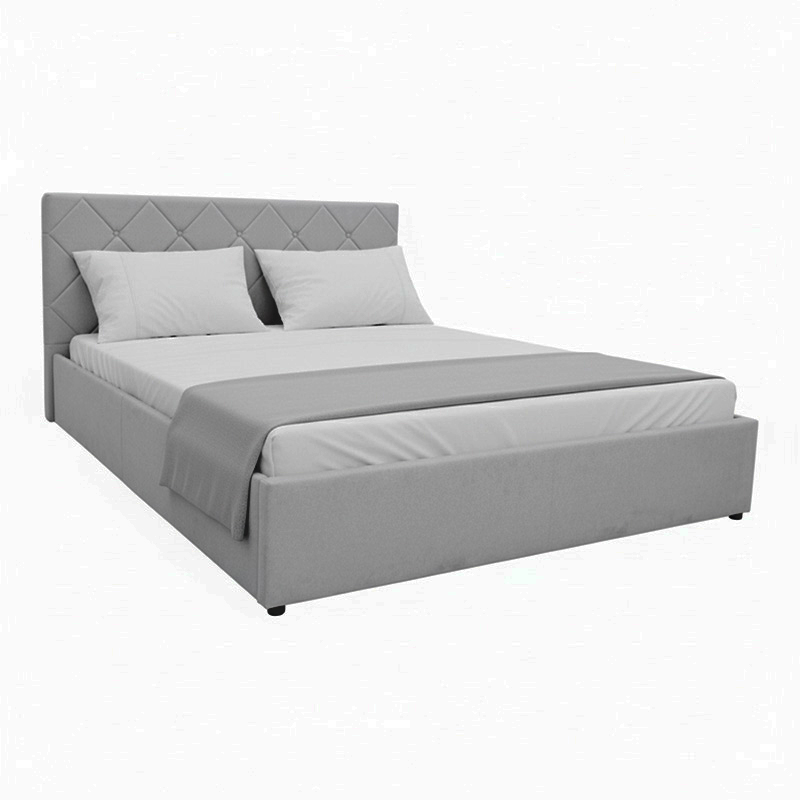 product_pako_388-000008 Κρεβάτι Dreamie με αποθηκευτικό χώρο ύφασμα γκρι 160x200εκ - Image 1