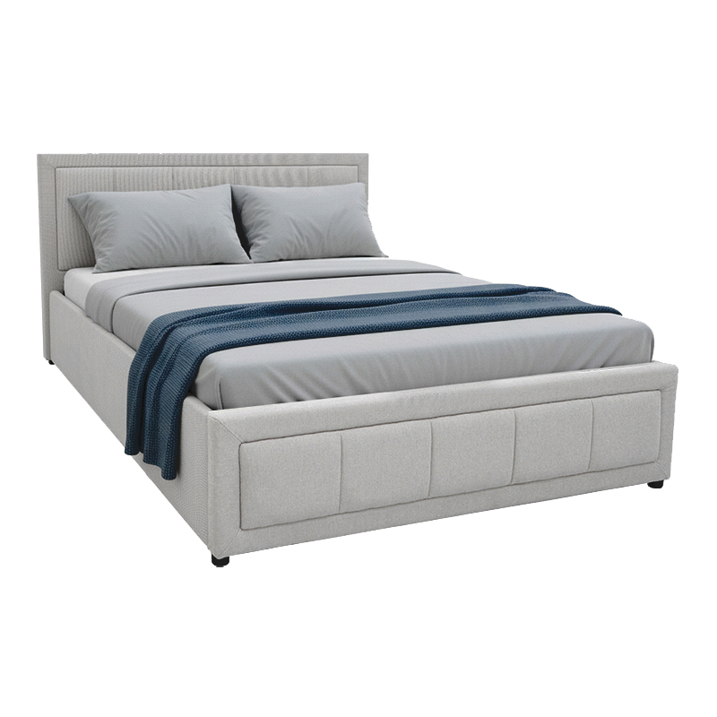 product_pako_388-000012 Κρεβάτι Huga με αποθηκευτικό χώρο ύφασμα γκρι 120x200εκ - Image 1