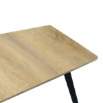 Τραπέζι Squaro sonoma mdf με μαύρα μεταλλικά πόδια 120x70x75εκ - Image 4