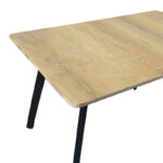 Τραπέζι Squaro sonoma mdf με μαύρα μεταλλικά πόδια 120x70x75εκ - Image 5