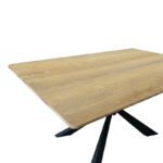 Τραπέζι Aragne sonoma mdf με μαύρα μεταλλικά πόδια 160x90x75εκ - Image 4