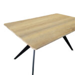 Τραπέζι Ezali sonoma mdf με μαύρα μεταλλικά πόδια 140x80x75εκ - Image 4