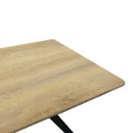 Τραπέζι Ezali sonoma mdf με μαύρα μεταλλικά πόδια 140x80x75εκ - Image 5