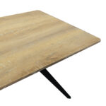 Τραπέζι Ezali sonoma mdf με μαύρα μεταλλικά πόδια 160x90x75εκ - Image 4