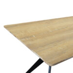 Τραπέζι Ezali sonoma mdf με μαύρα μεταλλικά πόδια 160x90x75εκ - Image 5