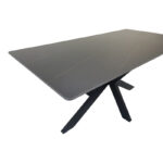 Τραπέζι Bethan sintered stone-μέταλλο μαύρο μαρμάρου-μαύρο 160x80x75εκ - Image 4