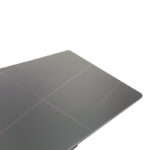 Τραπέζι Bethan sintered stone-μέταλλο μαύρο μαρμάρου-μαύρο 160x80x75εκ - Image 5