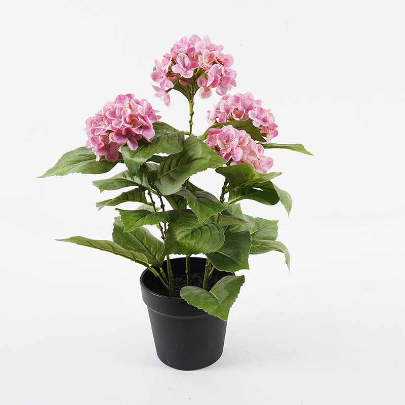 product_pako_391-000011 Διακοσμητικό φυτό σε γλάστρα Hydrangea Inart ροζ Φ35x50εκ - Image 1