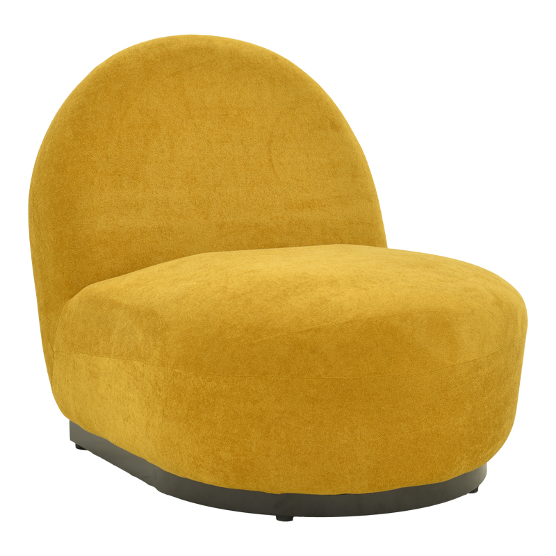 product_pako_392-000011 Πολυθρόνα Zenny υφασμα κίτρινο 64x85x68εκ - Image 1