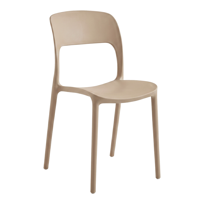 product_pako_392-000015 Καρέκλα στοιβαζόμενη Zanna pp cappuccino 40x53x78εκ - Image 1