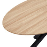 Τραπέζι Makrey sonoma mdf- μαύρα μεταλλικά πόδια 160x90x75εκ - Image 3