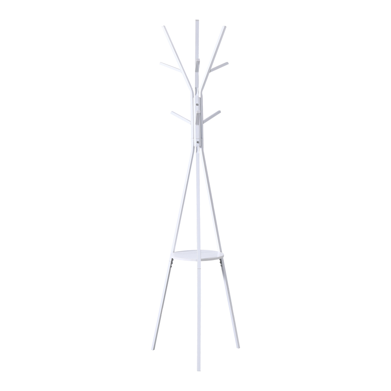 product_pako_395-000006 Καλόγερος Denner μέταλλο σε λευκή απόχρωση 48.5x48.5x180εκ - Image 1