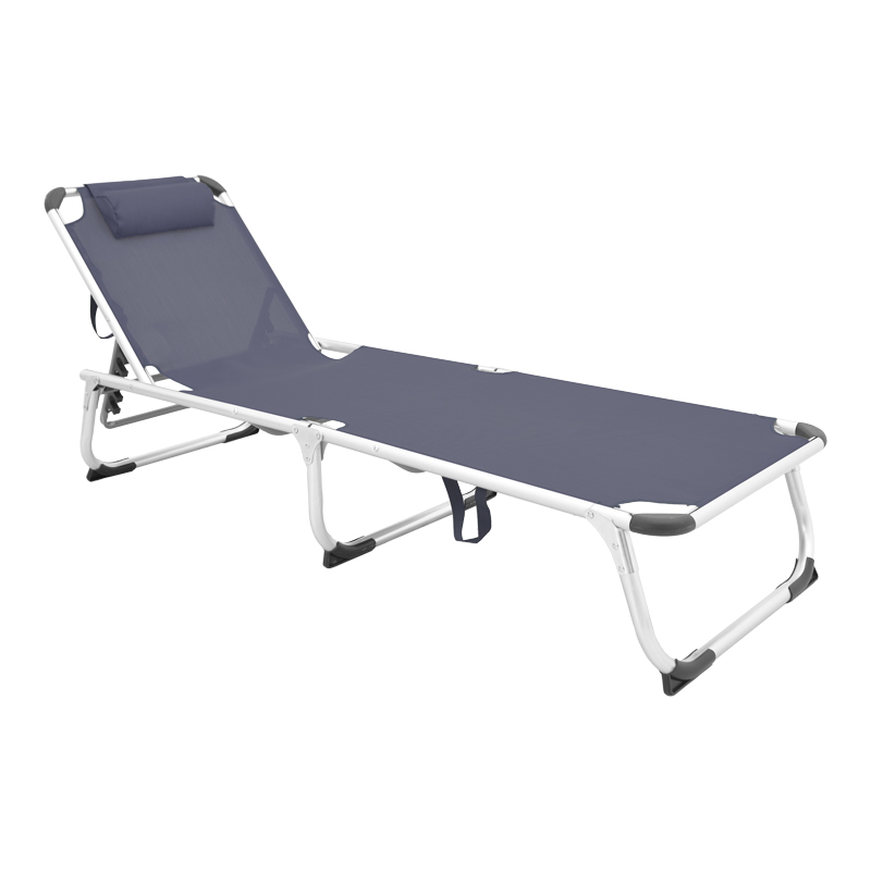 product_pako_396-000002 Ξαπλώστρα παραλίας Fevepe βαρέως τύπου αλουμίνιο-textilene σε ανθρακί απόχρωση 58.5x185x29.5εκ - Image 1