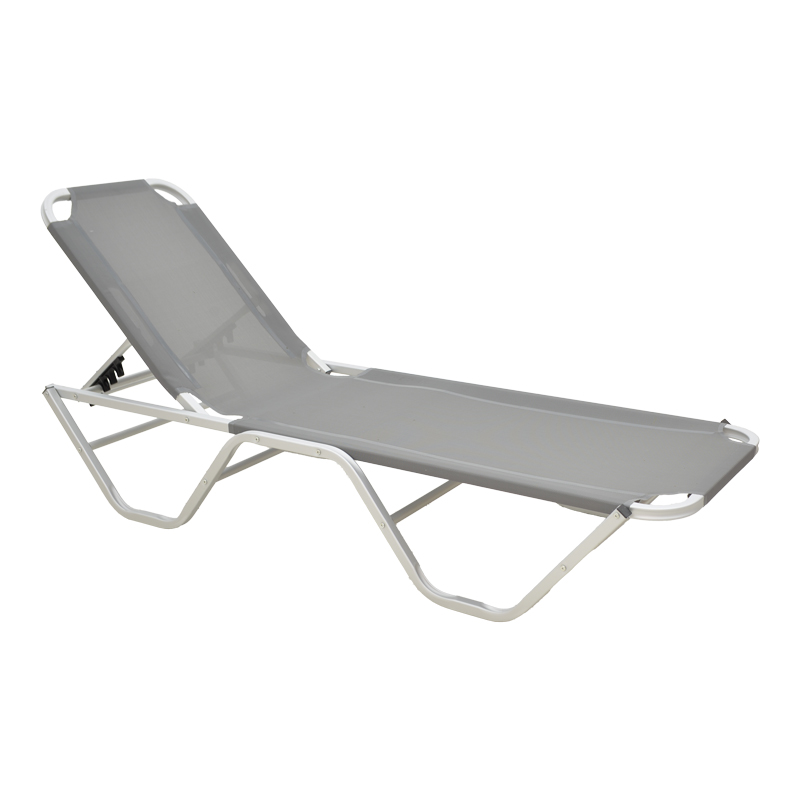 product_pako_399-000003 Ξαπλώστρα Dessie αλουμίνιου στοιβαζόμενη ανθρακί 59.5x195x29.5εκ - Image 1