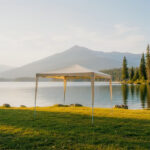 Κιόσκι Gazebo μεταλλικός σκελετός - ύφασμα μπεζ 3x3m - Image 2