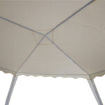 Κιόσκι Gazebo μεταλλικός σκελετός - ύφασμα μπεζ 3x3m - Image 5