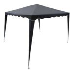 Κιόσκι Gazebo μεταλλικός σκελετός - ύφασμα ανθρακί 3x3m - Image 3
