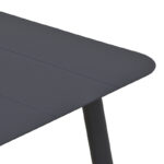 Τραπέζι Vista αλουμίνιο σε μαύρη απόχρωση 120x70x72εκ - Image 4