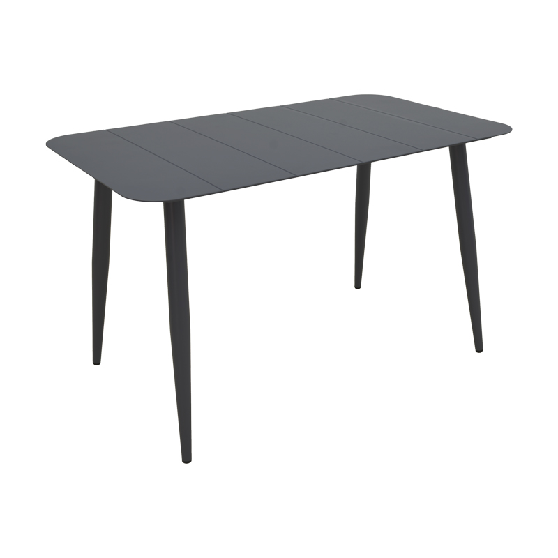 product_pako_404-000037 Τραπέζι Vista αλουμίνιο σε μαύρη απόχρωση 120x70x72εκ - Image 1