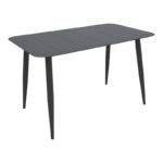 Τραπέζι Vista αλουμίνιο σε μαύρη απόχρωση 150x80x72εκ