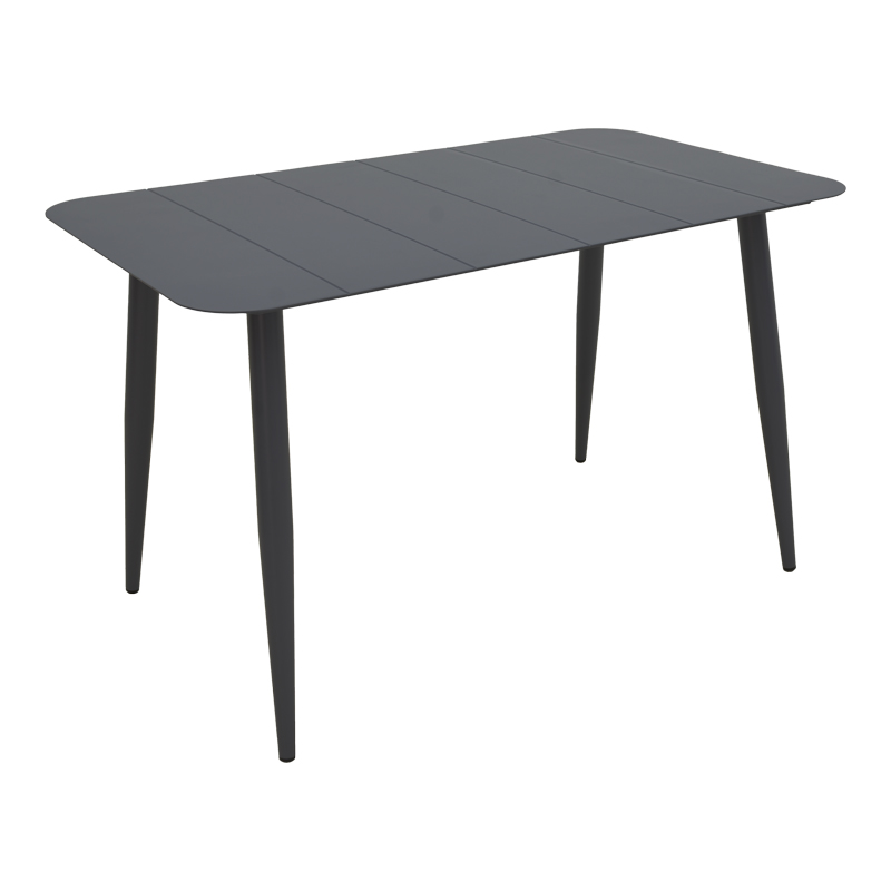 product_pako_404-000041 Τραπέζι Vista αλουμίνιο σε μαύρη απόχρωση 150x80x72εκ - Image 1
