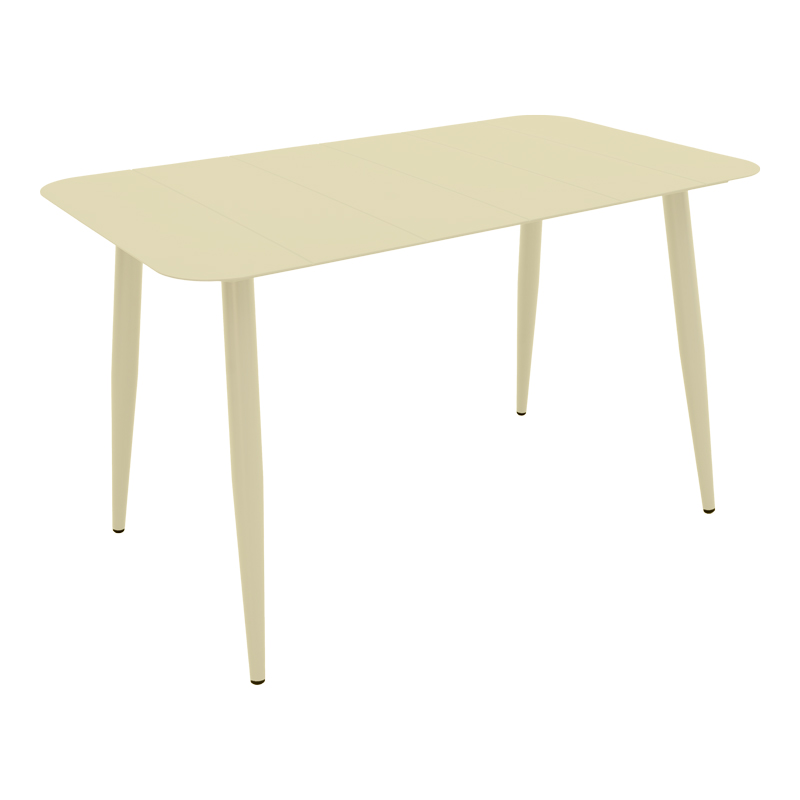 product_pako_404-000043 Τραπέζι Vista σαμπανί αλουμίνιο 150x80x72εκ - Image 1