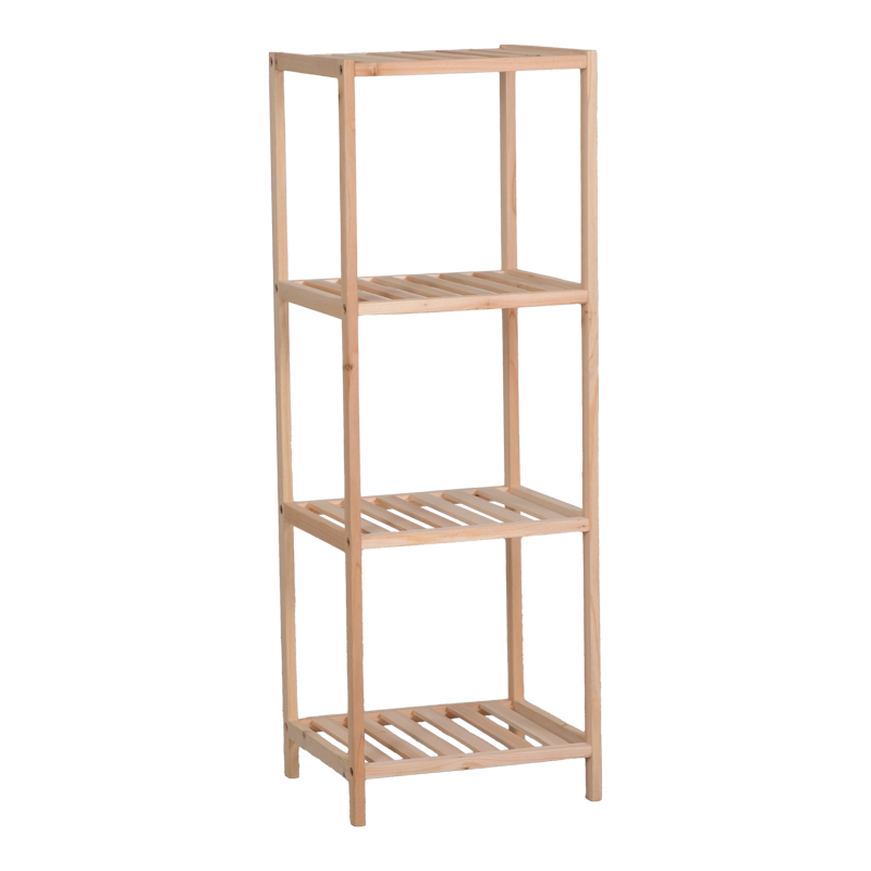 product_pako_408-000002 Ραφιέρα δαπέδου Zendia ξύλο ελάτου σε φυσική απόχρωση 35x30x100εκ - Image 1
