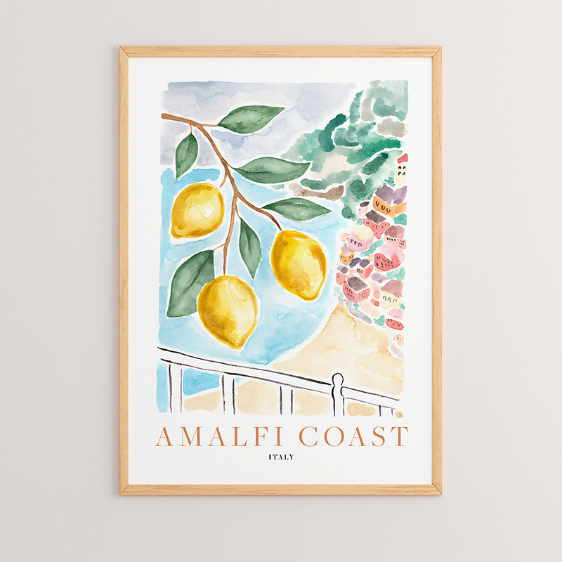 product_pako_409-000041 Πίνακας Lemonte με ψηφιακή εκτύπωση και πλαίσιο 33x1.5x48εκ - Image 1