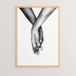 Πίνακας Lovely με ψηφιακή εκτύπωση και πλαίσιο 33x1.5x48εκ